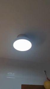 Lampu Plafon Bulat LED 3 Warna Penyesuaian Macaron Lampu Langit-langit Rumah Tangga Ruang Tamu Kamar Tidur Koridor Balkon Ceiling Light