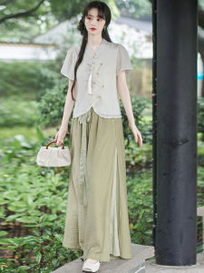 Han Dynasty Pants That Can Be Worn for Work Suit New Chinese National Style Zen Tea Gown Improved Han Elements Daily Trousers