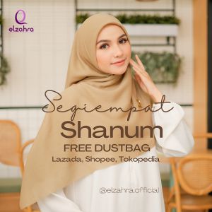 KERUDUNG HIJAB SEGI EMPAT / SEGIEMPAT PARIS PREMIUM POLOS ELZAHRA BUKAN PARIS JEPANG