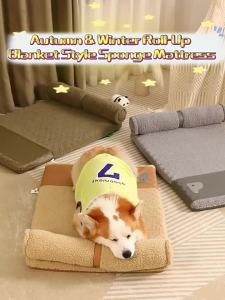 Dog bed indoor four seasons universal cat mat soft neck protection sponge mat removable and washable cat sleeping mat