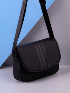 Mens Large Capacity Oxford Cloth Crossbody Bag Fashionable High School Student 2025 New Style Canvas Single Shoulder Bag