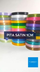 Fabbrica - Pita Satin 1 cm 3/8 inch Pita Silk 1cm Kado Parsel Hampers