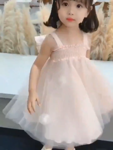 ชุดเด็กผู้หญิง สาวตาข่ายชุดเจ้าหญิง สลิงวันเกิดชุดกระโปรงพัฟ เสื้อผ้าเด็กผู้หญิง 1-7 ปี ชุดเดรสลายนางฟ้าเจ้าหญิงสำหรับเด็ก