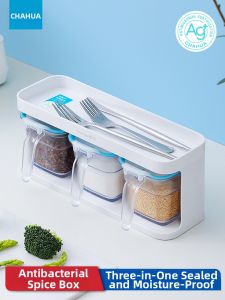 CHAHUA | Integrated Multi-section Glass Spice Jar