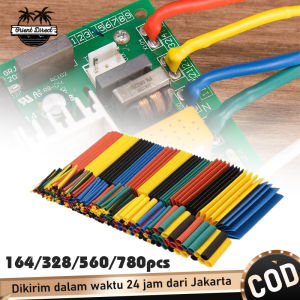 164pcs-780pcs Isolasi Bakar Kabel Listrik Heat Shrink Tube Selang Bakar Selongsong Bakar