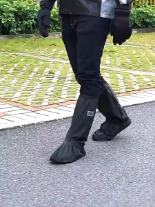 Rain Boot High Tube Waterproof And Anti Slip Mens And Womens Thickened Rain Shoe Cover