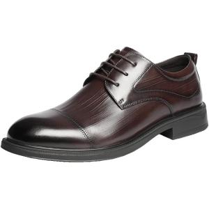 Belle | Genuine Leather Business Dress Shoes 3-piece Tip
