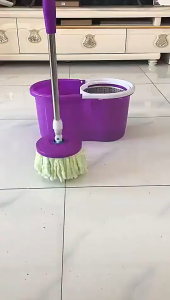 Alat Pel Lantai Stainless Super Mop Dengan Ember Pencuci Putar 360°