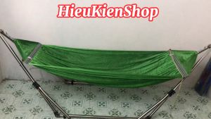 [Sỉ]Võng lưới 2 lớp - Cỡ đại Size 230 x160 cm - Cán thép dài 58cm - Võng Nặng 1kg6 - Móc 3 khen to. Không kèm khung võng