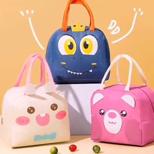 กระเป๋าเก็บอุณหภูมิ กระเป๋าใส่กล่องข้าว 8 แบบ MITI92 รูปแบบ MITI4 พร้อมส่ง กระเป๋าใส่กล่องข้าว มีหูหิ้ว กันน้ำ ลายสัตว์น่ารัก มีกระเป๋าเก็บอุณหภูมิ