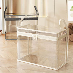 Portable Zipper Plush Doll Storage Bucket Home Use Toy Organizer Cute Solid Color Bedroom Storage Basket for Toys And Stuff