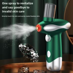 Blue Light Oxygen Injection Skin Spray For Home Nanometer Sprayer Beauty Instrument Hydrating Spray Face Cold Spray Beauty Salon Equipment for Facial Beauty