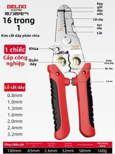 DELIXI Electric | Kềm Đa Năng 21-trong-1 Góc Nghiêng