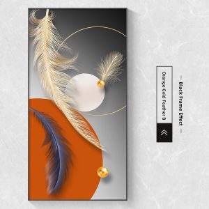YUANSHU | Luxury Feather Design Decorative Painting