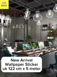 EVCHOME 122CM x 1M Wallpaper Sticker 3D Premium Texture / Interior Decoration Film