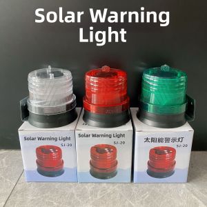 Strong Light Solar LED Warning Light Flashing