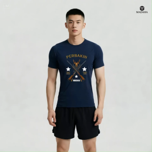 Madaha Kaos Baju Dry fit Jersey Olahraga Perbakin Hunter Deer