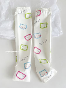 Feytiy Original Hand-Painted Striped Cool Ice Sleeve Arm Cover Sunscreen Silk Sleeve Cover for Men And Women Youth Fashion