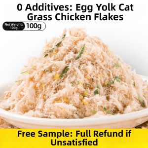 ZHUCHONG | Egg Yolk & Krill Meat Floss Chicken Jerky Pet Food Companion