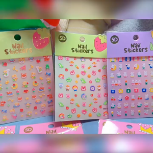 【READY STOCK】5pcs 5D Nail Stickers Sanrio Art Manicure DIY 5d浮雕指甲贴 (S110)