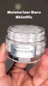 SKINTIFIC White Truffle Series | Truffle Biome Skin Cream Gel Moisturizer 30g | White Truffle Essence Cleanser 80ml