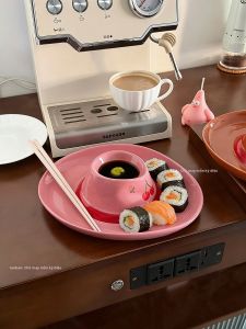 SAPOUDR | Creative Jeans Cap Gyoza Plate High Aesthetic Value Ceramic Dishware