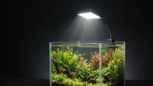 DEYAO CF-03 8W Full Spectrum Aquarium LED Light 10000K Clip-On Fish Tank Lamp for Aquatic Plants