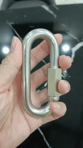 Móc Nối Xích (10x4 cm) Chữ C Inox 304 (Số 12) - Kết Nối Dây Xích Chống Gỉ (210g)