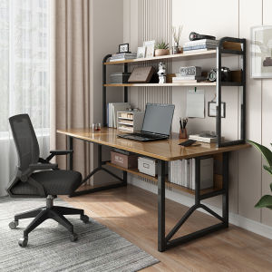 AIBG โต๊ะทำงาน โต๊ะคอม โต๊ะโต๊ะคอมพิเตอร์ โต๊ะวางของ โต๊ะเขียนหนังสือ โต๊ะวางคอมไม้สไตล์โมเดิร์น, 8 หน้า, สามารถวางคอมพิวเตอร์, อ่านหนังสือได้