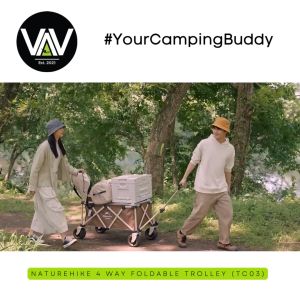 NATUREHIKE Fourway Folding Trolley Wagon Thick Wheels and Brakes (TC03)