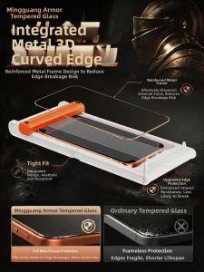 YOULANG | 3D Curved Metal Edge AR Anti-reflection Ultra HD Anti-burst Full Screen Protector
