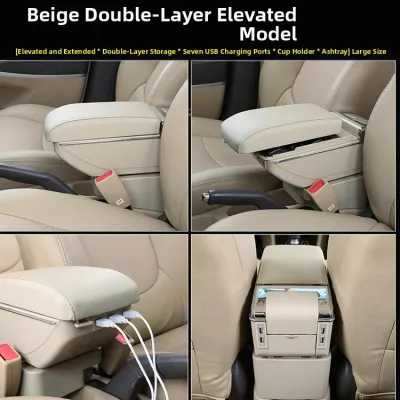 Clip-on Retractable Storage Armrest Box