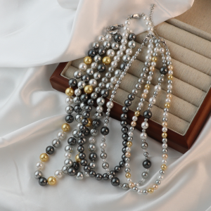 New 2025 Schia Taha True Multi-Match Pearl Lockbone Necklace Luxury High-End Feel Premium Quality Pearl Mother-of-Pearl Necklace