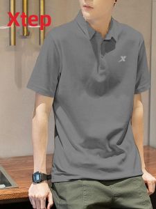XTEP | Áo thun polo ngắn tay nam co giãn thấm hút mồ hôi thoáng khí