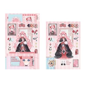 H2Z Whimsical Cute Pomelo Sisters Goo Card Comic-Style Asian Decor Stickers SZ313