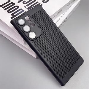 Mesh Heat Dissipation Breathable Case For Samsung S25 S24 S23 S22 S21 S20 FE Note 20 Ultra 10 Plus Shockproof Cooling Hard Cover