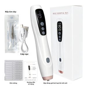 Bút Plasma Điện Chuyên Nghiệp Chăm Sóc Da Loại Bỏ Nếp Nhăn Nâng Mí Mắt Loại Bỏ Vết Đen & Nốt Ruồi Có Pin Sạc Kèm Theo