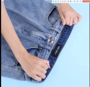 adjustable hook for pants Jeans Skirt Waist Invisible Belt Detachable Fixed Buckle Pants Clip Waist Change Small Tighten Pants Pin Buckle Brooch