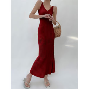 Đầm Ren Cổ Chữ V Không Tay Gợi Cảm Cho Nữ Cao Cấp Ôm Body Phong Cách Với Bên Trong Bể Giảm Béo Quần Legging Váy