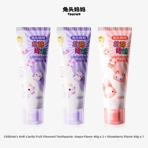 TUTOUMAMA | Anti-Sugar Anti-Cavity Fruit Flavor Childrens Toothpaste