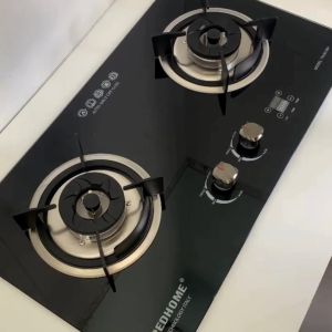 Bếp ga âm đôi hẹn giờ khóa ga tự động khóa trẻ em gia đình cao cấp tiết kiệm gas