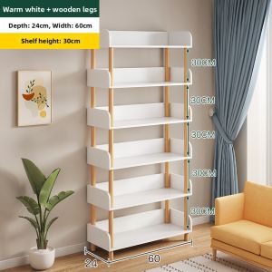 Simple Design Metal Bookshelf Easy to Assemble