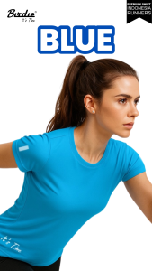 Baju Olahraga Lari Wanita Lengan Pendek Female Jersey Running Dryfit UV Protection JR07F Birdie