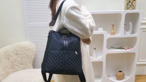 besar Ransel  Multifungsi Backpack tas gendong women cewek tas wanita Oxford cloth import tas fashion tas laptop 14 inch(Tinggi 32 Lebar 21 CM bisa muat ) 1179