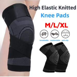 1PC Knee Pad Sports Support Bandage Strap Fitness Knee Support Protector Elastic Knee Sleeve