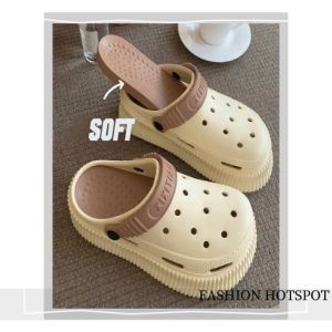 QZshop รองเท้าแตะแฟชั่นส้นสูงรองเท้าแตะ หัวโตงานรัดส้น สีพาสเทล สีพาสเทลแบบทูโทนใส่สบาย 5 สี สุดๆ เลือกที่สวย