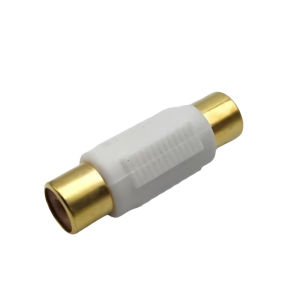 RCA Audio Converter F/F Gold Plated Jack Stereo Plug Sound Adapter Female to Female Coupler Sound Cable Connector for Speaker