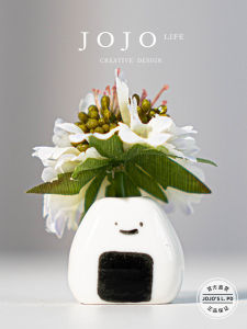 Adorable Mini Flower Vase JOJOS L PD Earth Decorative Ceramic Flower Pot Modern Simple Style Home Office Decoration