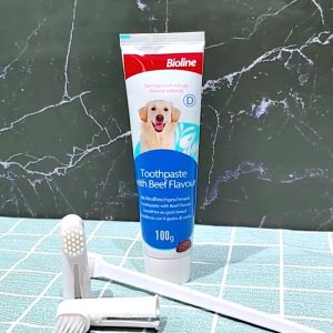 Bioline Dental Care Set/Toothpaste with Mint/Orange Dental Care Gel100G (Dog)