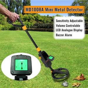 Handheld Metal Detector MD1008A Gold Detector Underground Treasure Metal Detector Tracker with Waterproof Search Coil